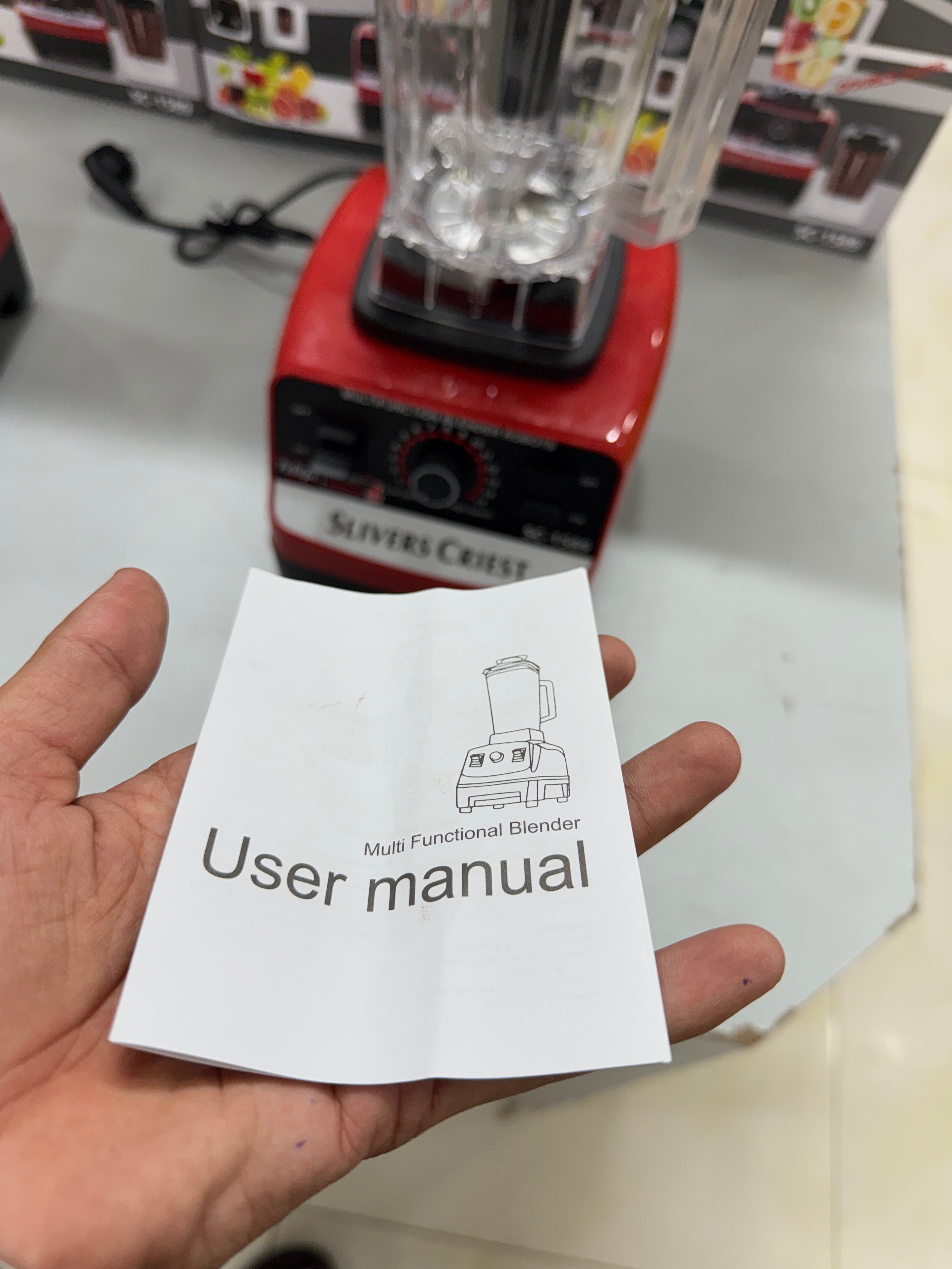 SILVER CREST 2 IN 1 MULTIFUNCTION BLENDER UNBREAKABLE CUPS SC-1589