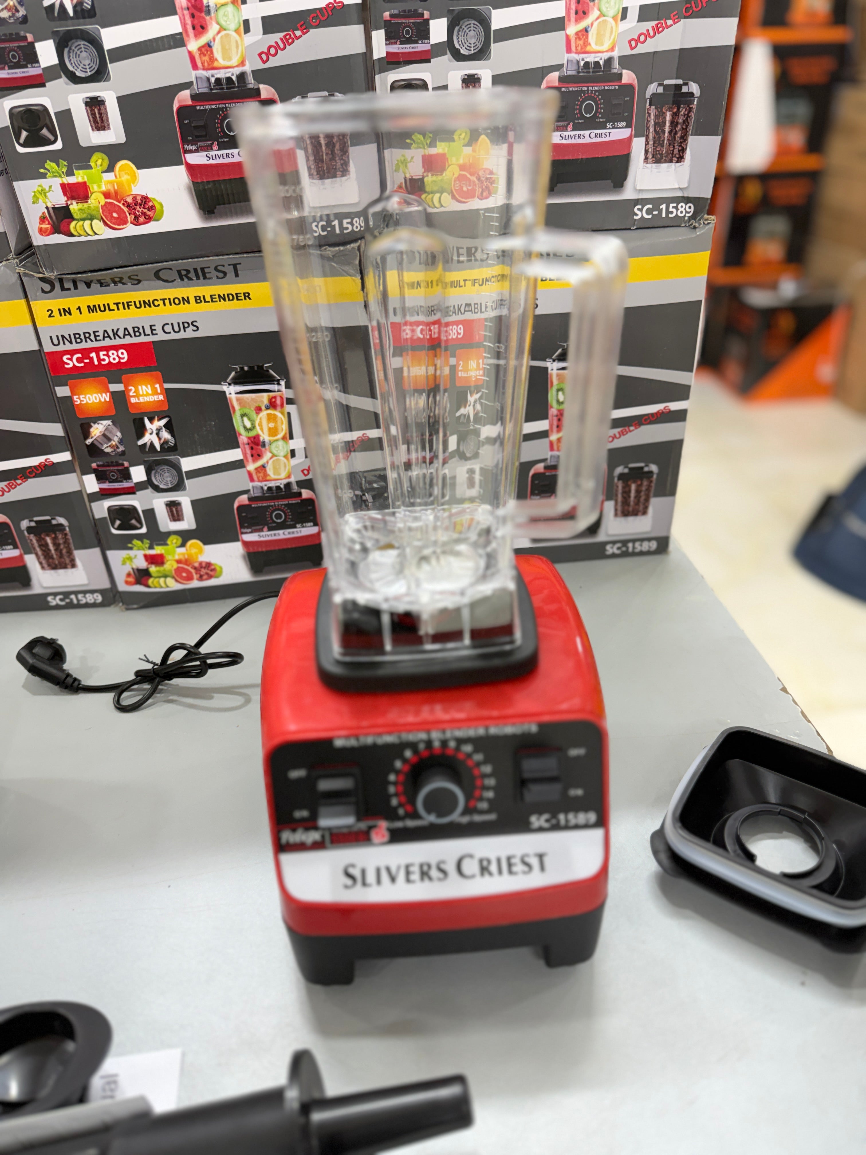 SILVER CREST 2 IN 1 MULTIFUNCTION BLENDER UNBREAKABLE CUPS SC-1589