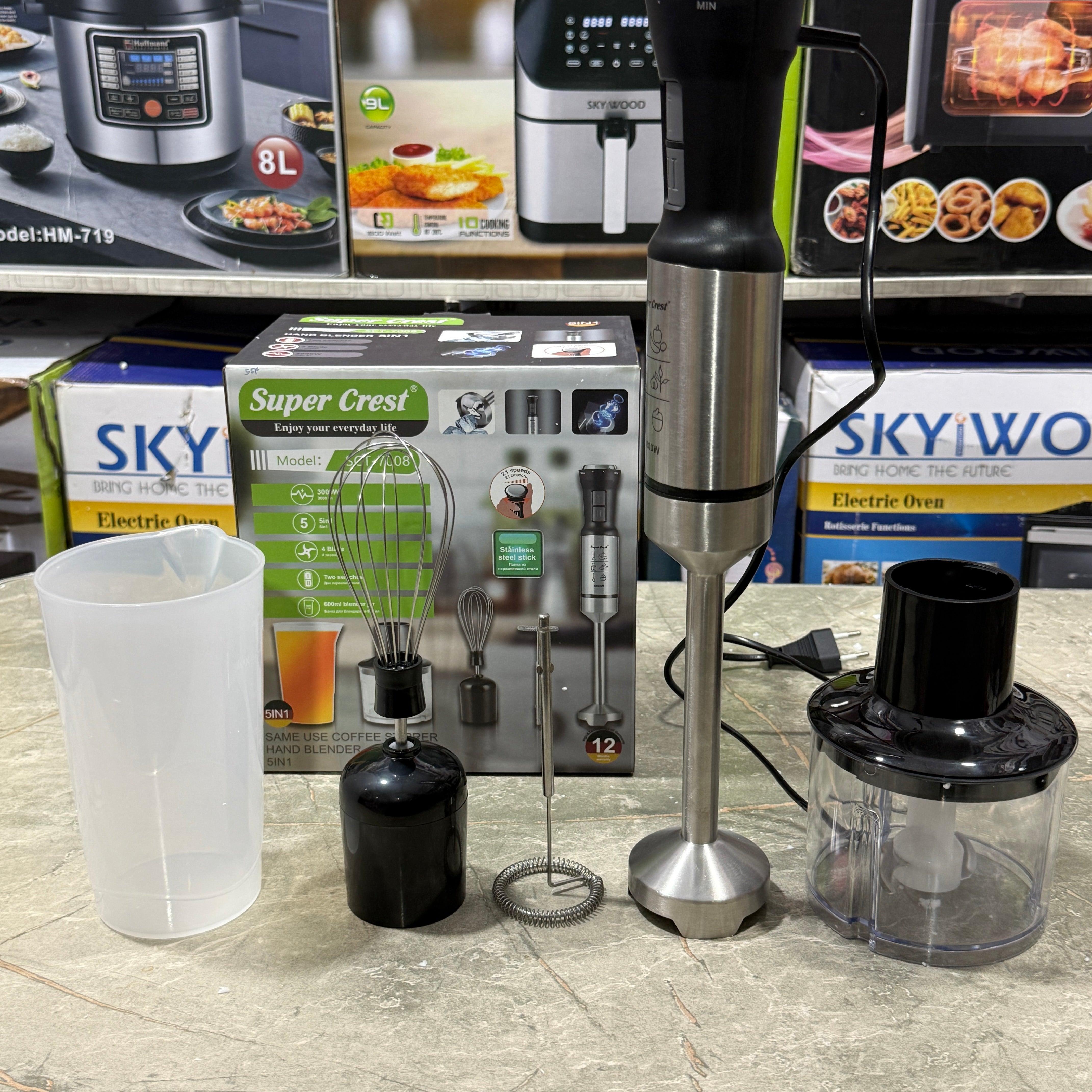 Germany super Crest 5 in 1 hand blender set