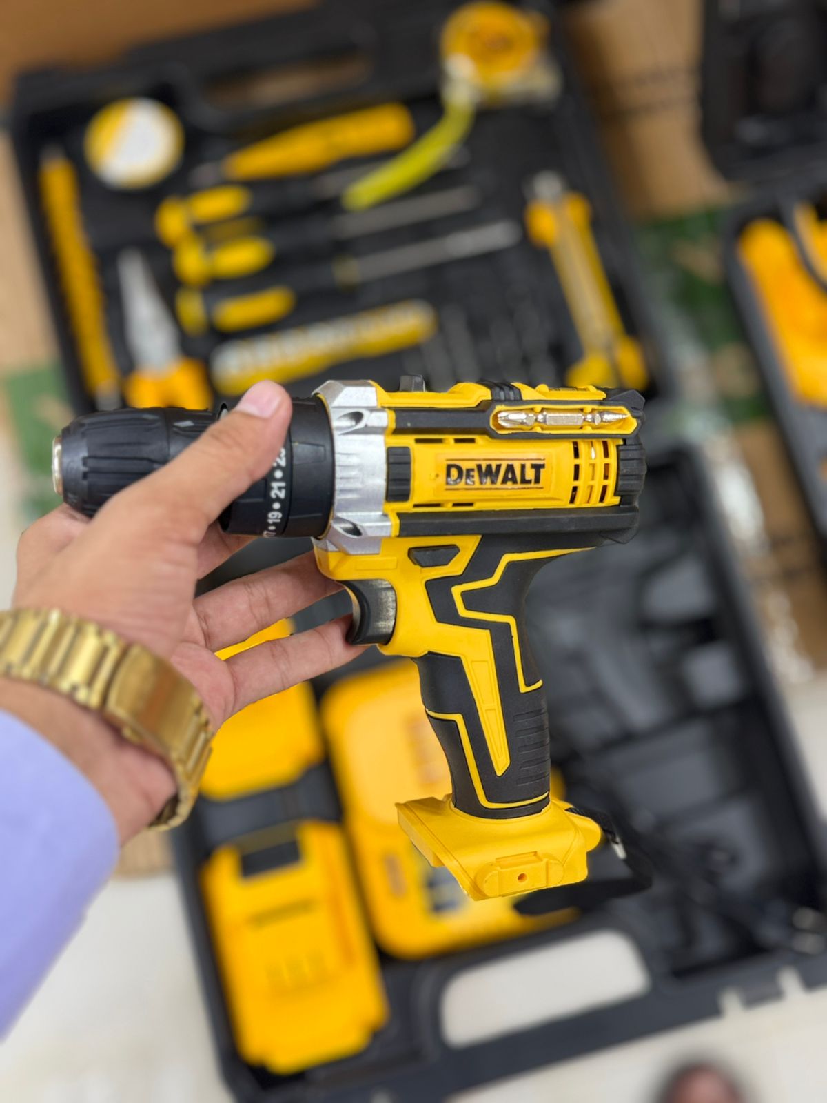 Dewalt 36V Power Drill Set with 36PCS Drill Bit,Cordless Drill Kit with Battery