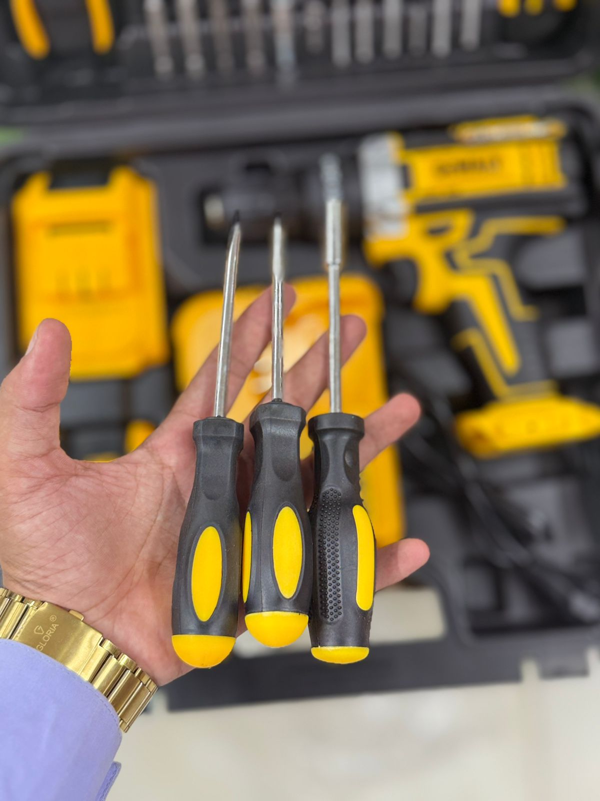 Dewalt 36V Power Drill Set with 36PCS Drill Bit,Cordless Drill Kit with Battery