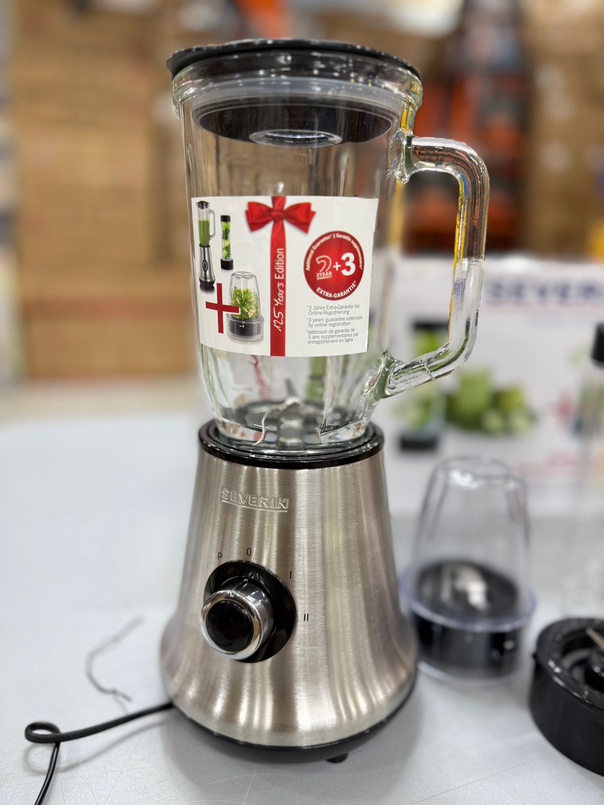 German brand SEVERIN “3-in-1” style blender (model SM 3737 – Multimixer + Smoothie Mix & Go)